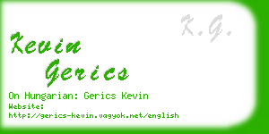 kevin gerics business card